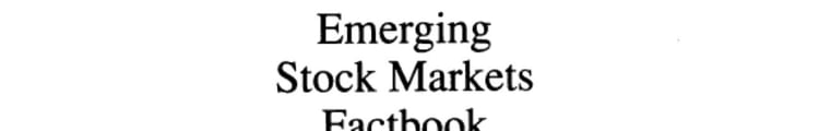 Emerging Stock Markets Factbook 1993