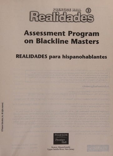 Realidades: Assessment program realidades para hispanohablantes A
