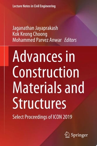 Advances in Construction Materials and Structures