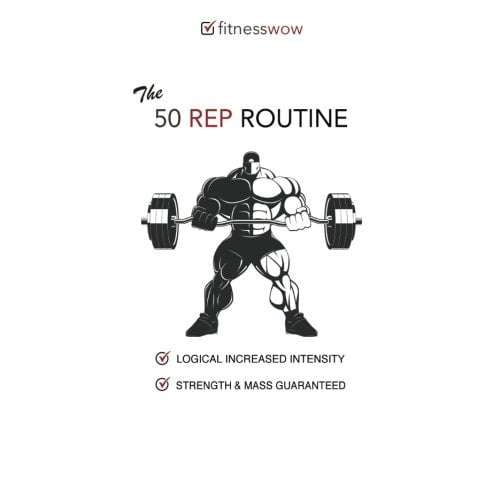 The 50 Rep Routine Strength and Mass Guaranteed, Gym Diary, Training Log, Exercise Log