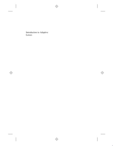 Introduction to Adaptive Lenses