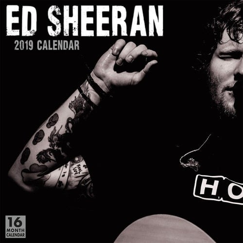 Ed Sheeran 2019 Wall Calendar