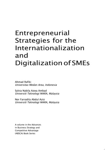 Entrepreneurial Strategies for the Internationalization and Digitalization of SMEs
