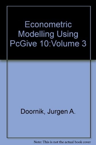PcGive 10: Econometric modelling using PcGive 10