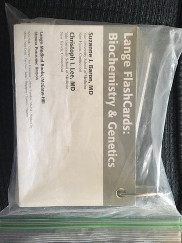 Lange Biochemistry and Genetics Flash Cards