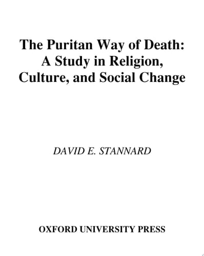 The Puritan Way of Death: A Study in Religion, Culture, and Social Change (Galaxy Book; GB 573)