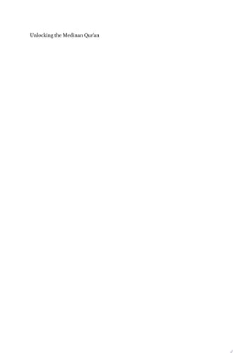 Unlocking the Medinan Qur’an