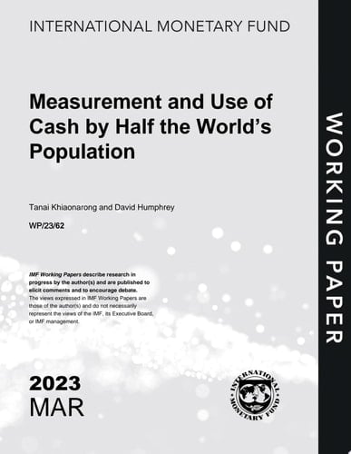 Measurement and Use of Cash by Half the World’s Population