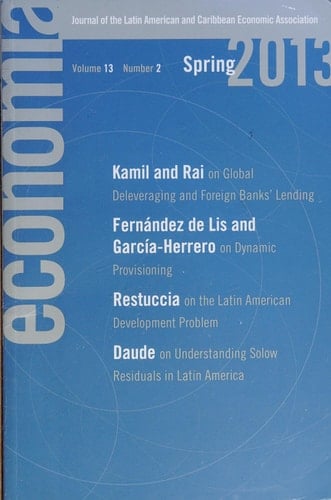 Economía Spring 2013 Journal Of The Latin American and Caribbean Economic Association