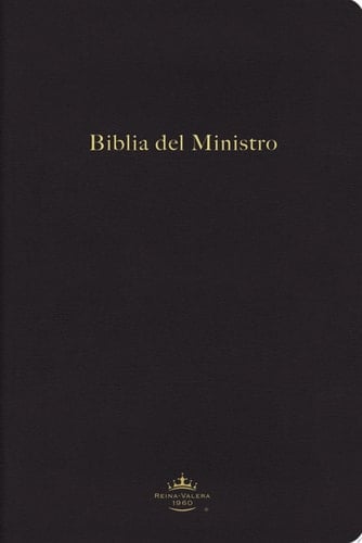 Biblia del Ministro Reina Valera 1960, Tamaño Manual, Leathersoft, Negro / Spanish Ministers Bible RVR 1960, Leathersoft, Black