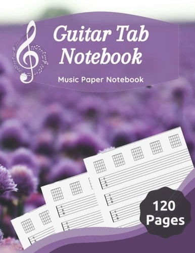Guitar Tab Notebook: Music Paper Notebook, Blank Guitar Tablature Music Note / 120 Pages / 8.5 x 11 / Notebook N22