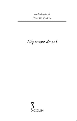 L'épreuve de soi
