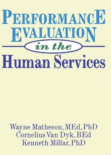 Performance Evaluation in the Human Services