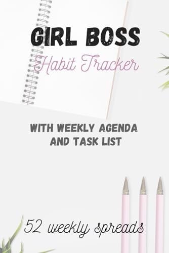 Girl Boss Habit Tracker: With Weekly Agenda and Task List