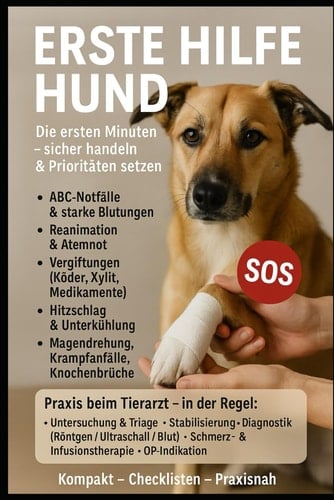 Erste Hilfe für deinen Hund - Ruhig handeln in Notfällen von A bis Z
