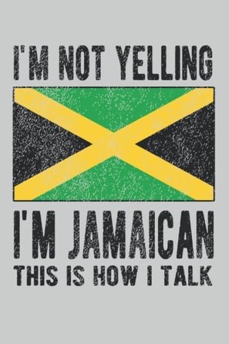 Jamaican Lined Notebook: Funny Jamaican Journal 120 Pages 6" x 9" for People with Jamaican Heritage & Roots