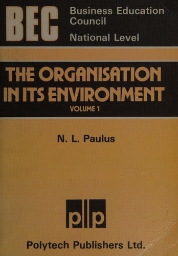 The Organisation in Its Environment