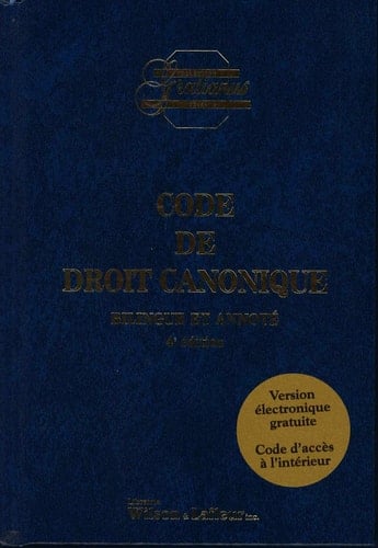 Code de droit canonique bilingue et annoté