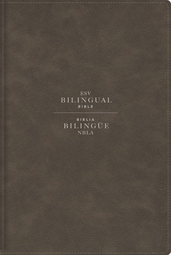 ESV/NBLA, Bilingual Bible, Leathersoft, Grey/ ESV/NBLA, Biblia Bilingüe, Leathersoft, Gris