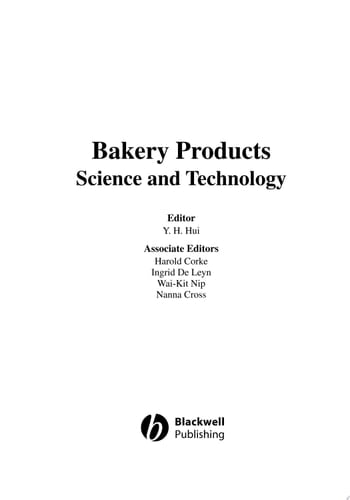 Bakery Products Science and Technology