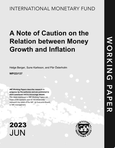 A Note of Caution on the Relation Between Money Growth and Inflation