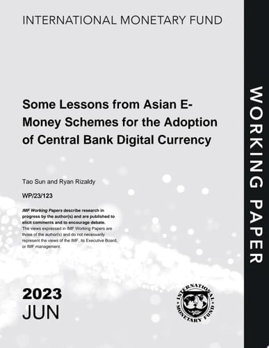 Some Lessons from Asian E-Money Schemes for the Adoption of Central Bank Digital Currency
