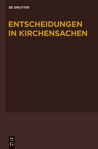 Entscheidungen in Kirschensachen Seit 1946 - 1.1.-30.06.2011