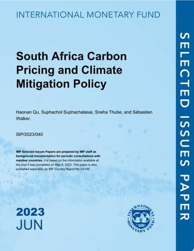 South Africa Carbon Pricing and Climate Mitigation Policy