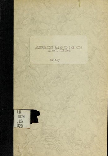 Alternative Paths to the High School Diploma