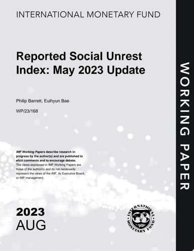 Reported Social Unrest Index: August 2023 Update