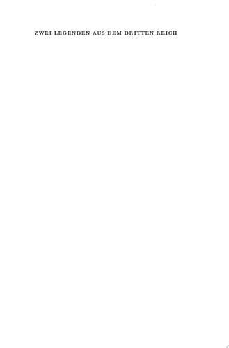 Zwei Legenden aus dem Dritten Reich Die Prognosen der Abteilung Fremde Heere Ost 1942-1945. Felix Kersten und die Niederlande. Quellenkritische Studien