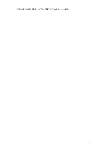 Der kroatische Ustascha-Staat 1941-1945