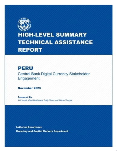 Peru Central Bank Digital Currency Stakeholder Engagement