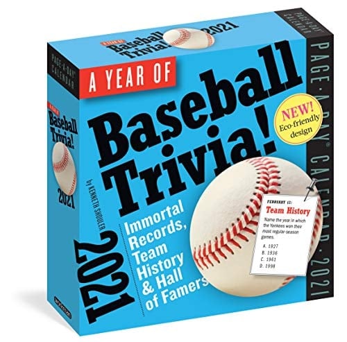 Year of Baseball Trivia! Page-A-Day Calendar 2021