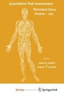 Quantitative Risk Assessment Biomedical Ethics Reviews · 1986