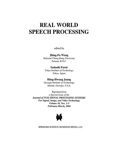 Real World Speech Processing