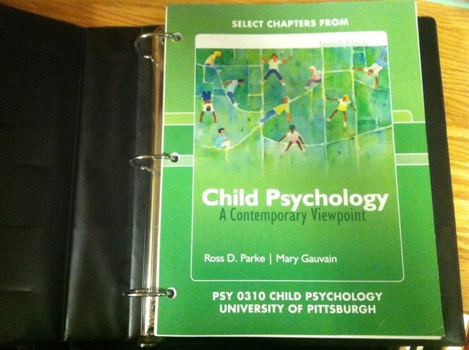 Selected Chapters From Child Psychology a Contemporary Viewpoint, 7th Edition, University of Pittsburgh