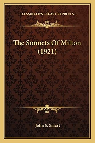 The Sonnets Of Milton (1921)