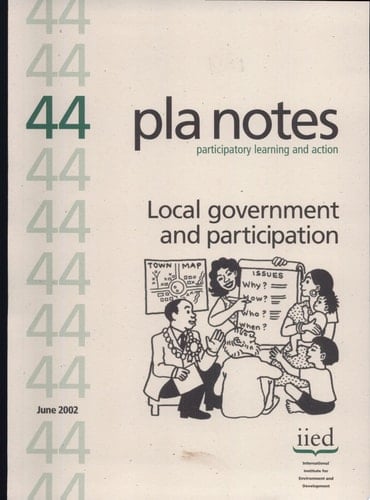 Pla Notes 44: Local Government and Participation