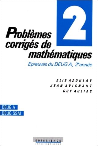 Problèmes corrigés de mathématiques