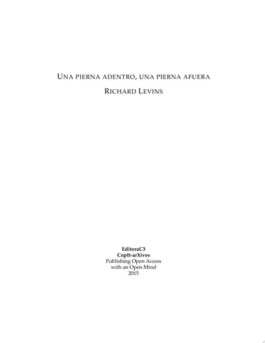 Una pierna adentro, una pierna afuera