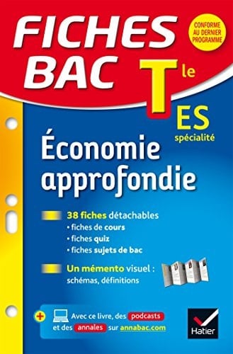 Fiches Bac Economie Approndondie Tle Es Fiches de Revision - Terminale Es