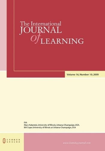 The International Journal of Learning Volume 16, Number 10