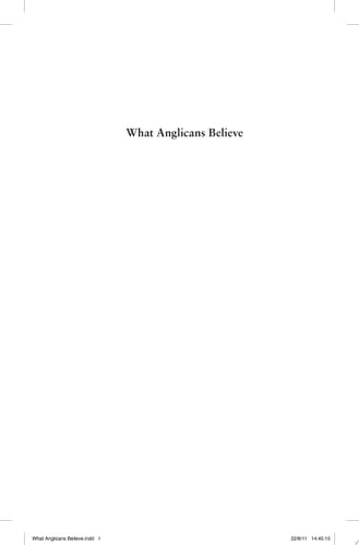 What Anglicans Believe