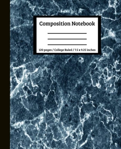 Blue Marble Composition Notebook: College Ruled Composition Notebook for Students, Children, Teachers, Business, Office and Home | For Middle School, ... College Ruled Pages | One Subject Notebook
