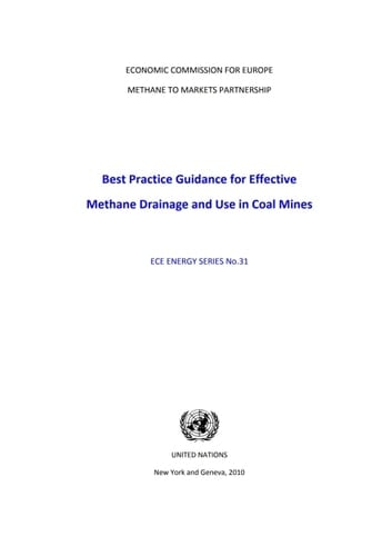Best Practice Guidance for Effective Methane Drainage and Use in Coal Mines