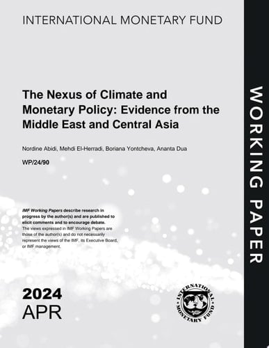 The Nexus of Climate and Monetary Policy: Evidence from the Middle East and Central Asia