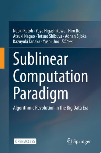 Sublinear Computation Paradigm Algorithmic Revolution in the Big Data Era