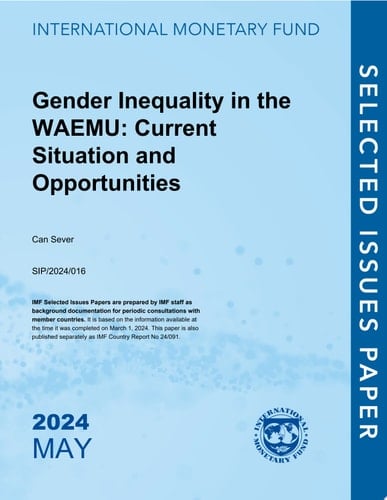 Gender Inequality in the WAEMU Current Situation and Opportunities