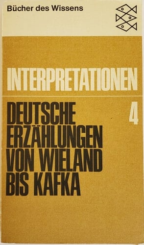 Deutsche Erzählungen von Wieland bis Kafka